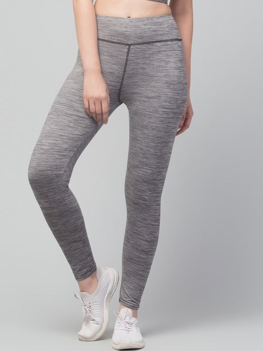 Women Solid Dri-Fit High waist Running Tights