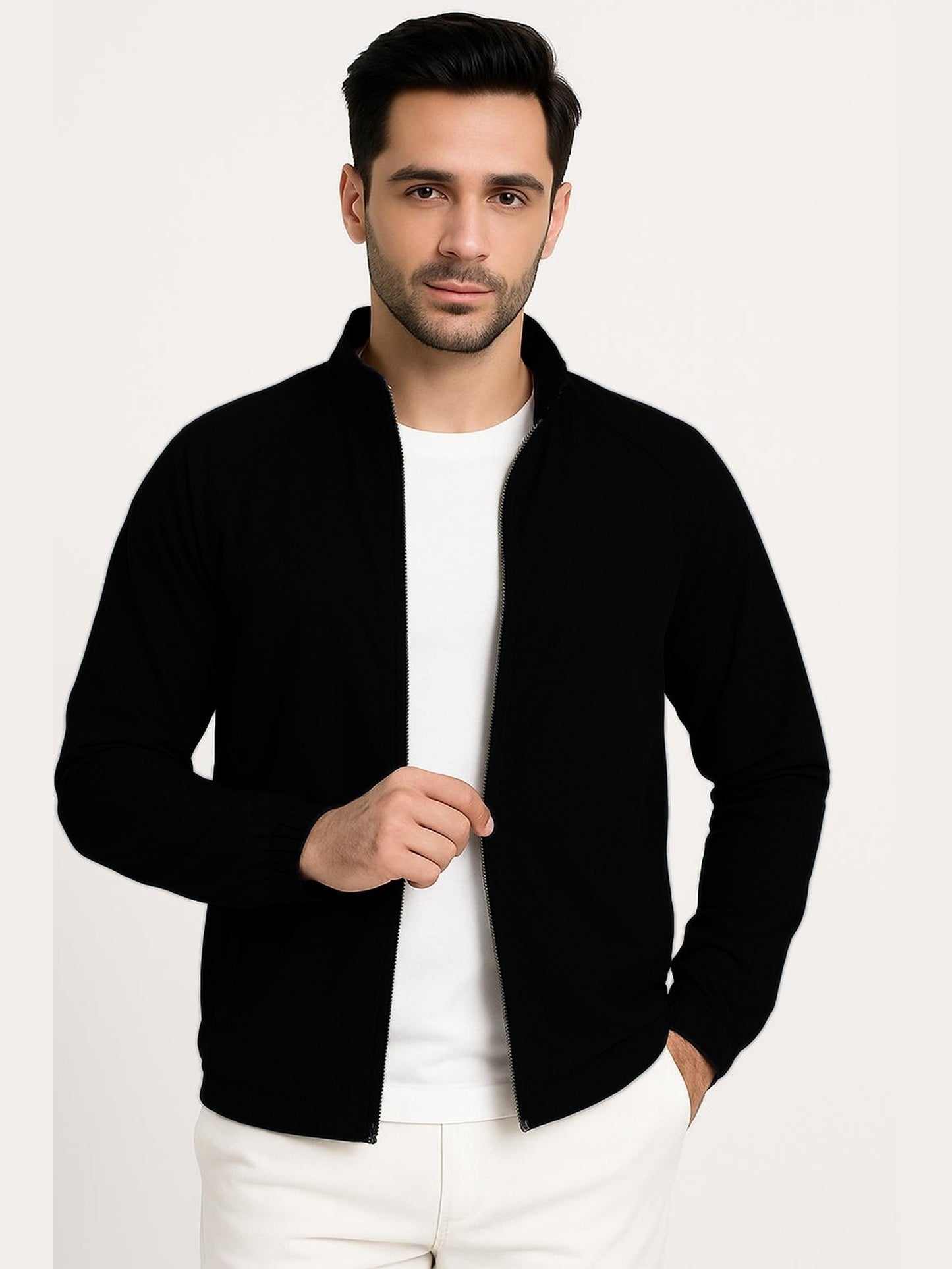 Men’s Track Jacket – NS Lycra (Nylon-Spandex) | 3 Pockets (2 Outside + 1 Inside