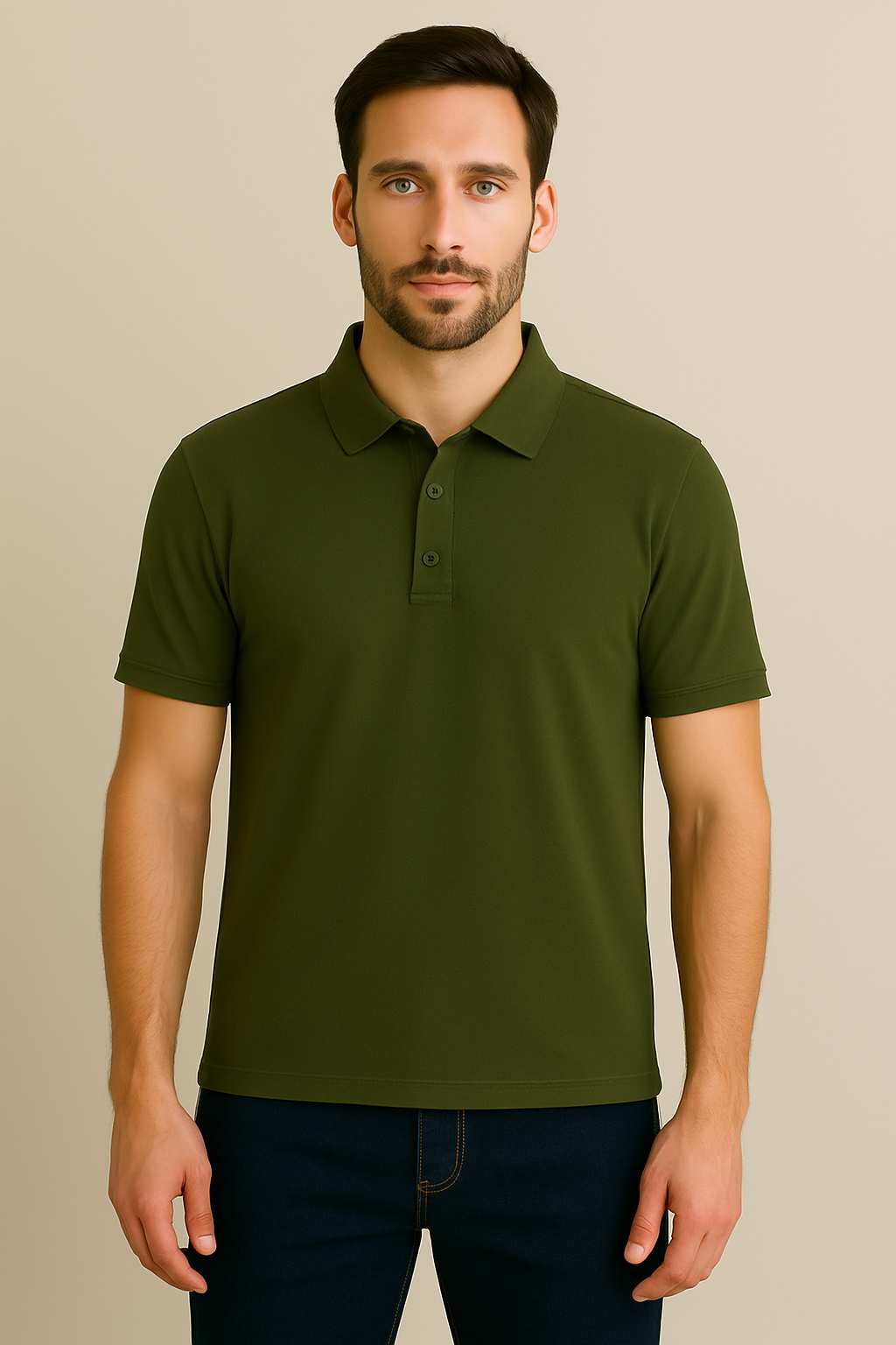 Men’s Solid Polo T-Shirt