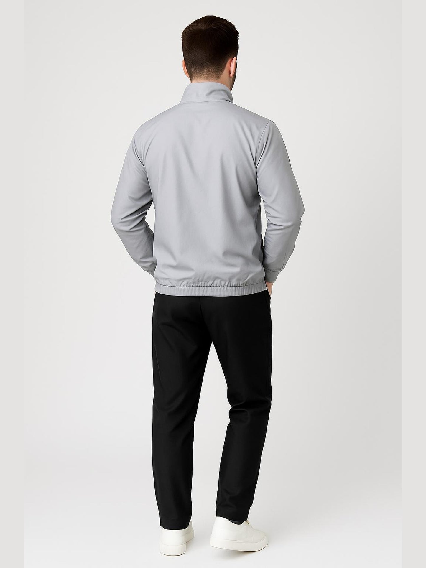 Men’s Track Jacket – NS Lycra (Nylon-Spandex) | 3 Pockets (2 Outside + 1 Inside