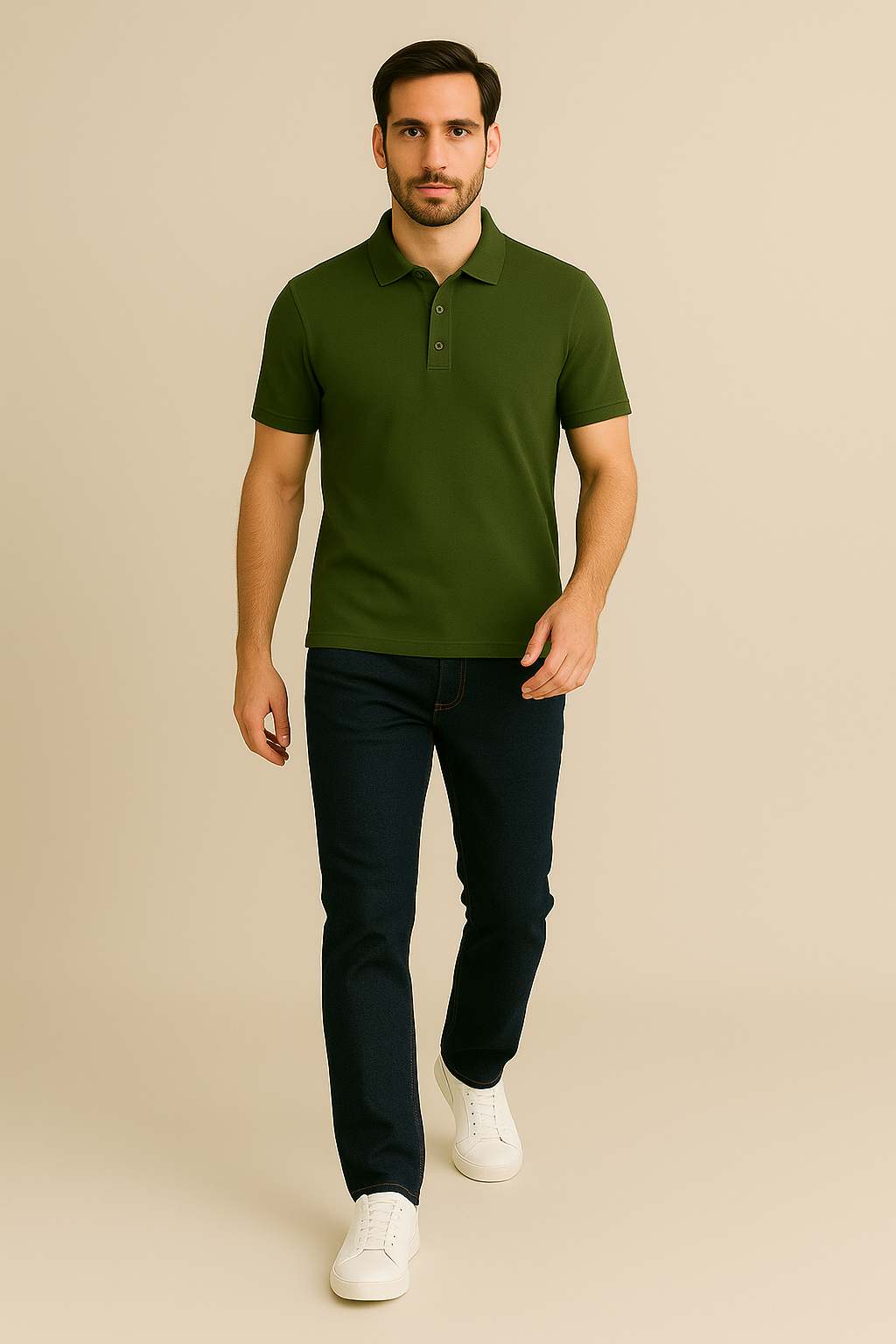Men’s Solid Polo T-Shirt