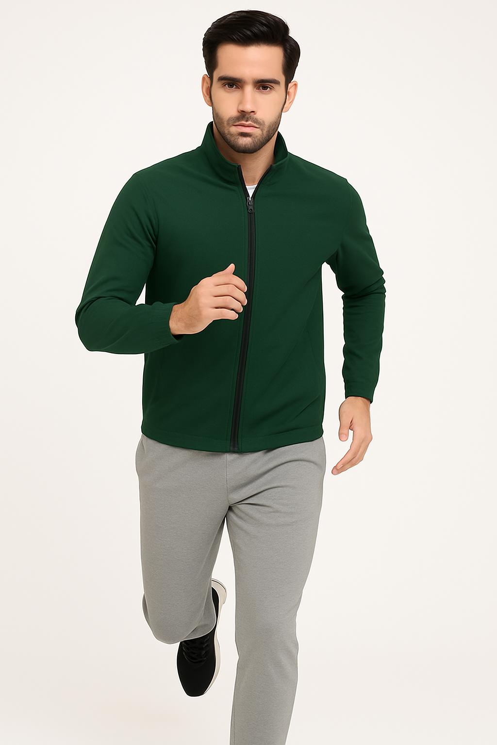 Men’s Track Jacket – NS Lycra (Nylon-Spandex) | 3 Pockets (2 Outside + 1 Inside