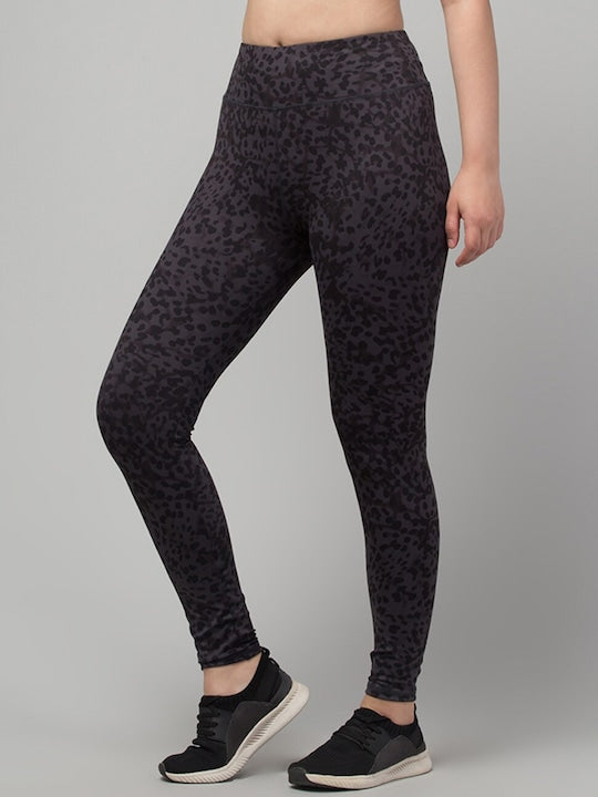 Women Printed Slim-Fit Ankle-Length Dry Fit Yoga Tights
