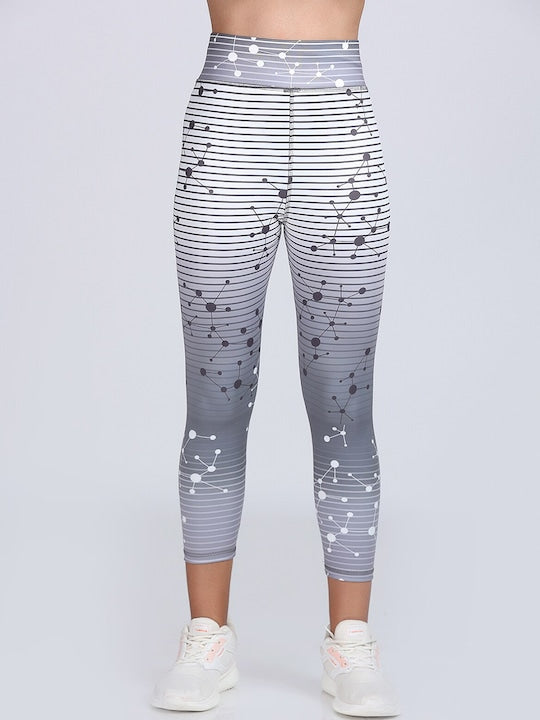 Women Dry Fit Printed High Waist Yoga Tights
