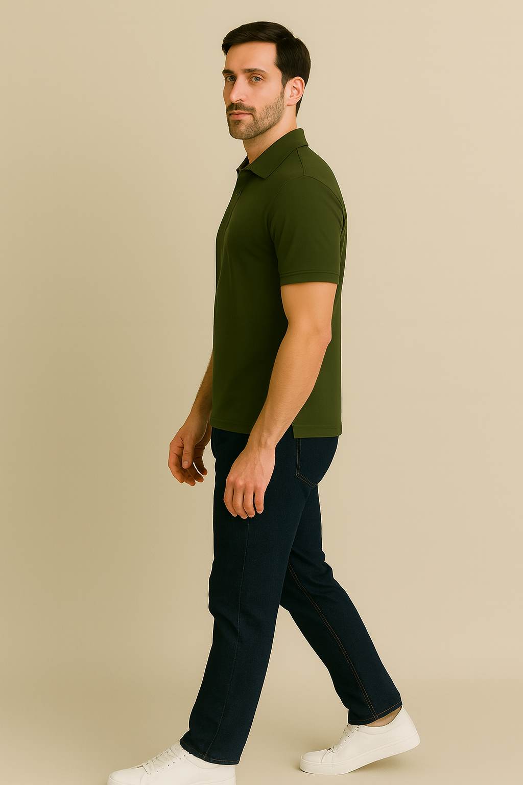 Men’s Solid Polo T-Shirt