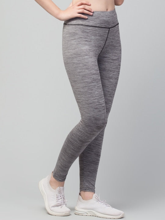 Women Solid Dri-Fit High waist Running Tights