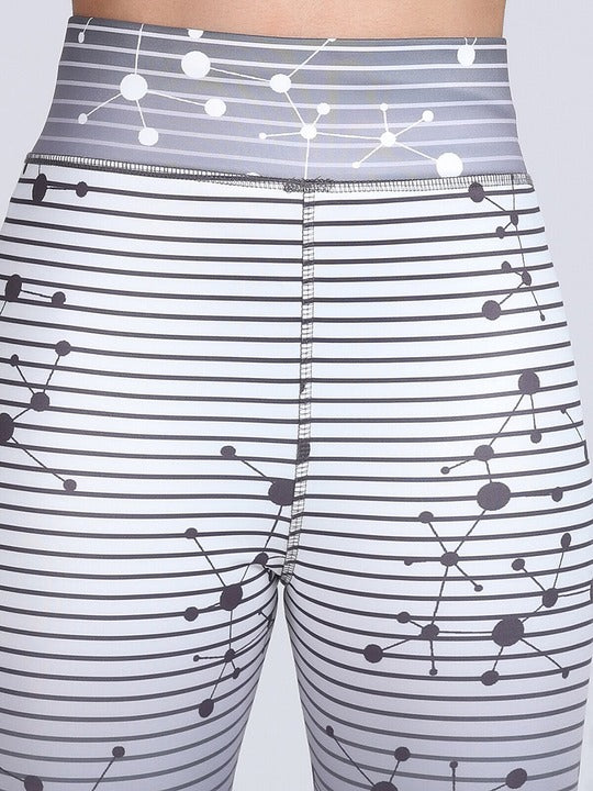Women Dry Fit Printed High Waist Yoga Tights