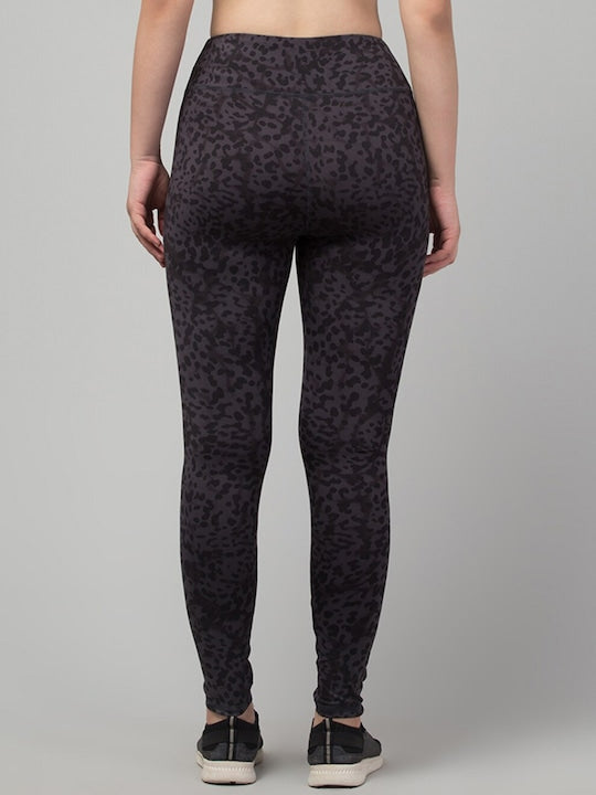 Women Printed Slim-Fit Ankle-Length Dry Fit Yoga Tights