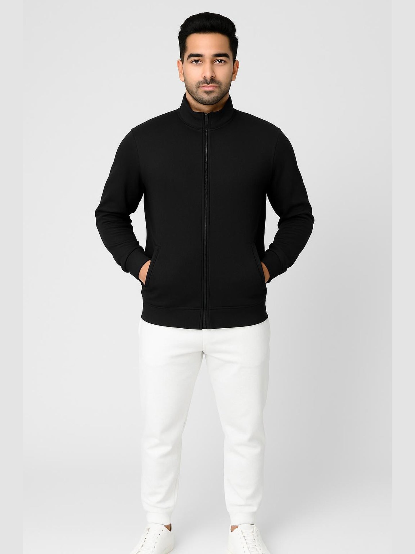 Men’s Track Jacket – NS Lycra (Nylon-Spandex) | 3 Pockets (2 Outside + 1 Inside