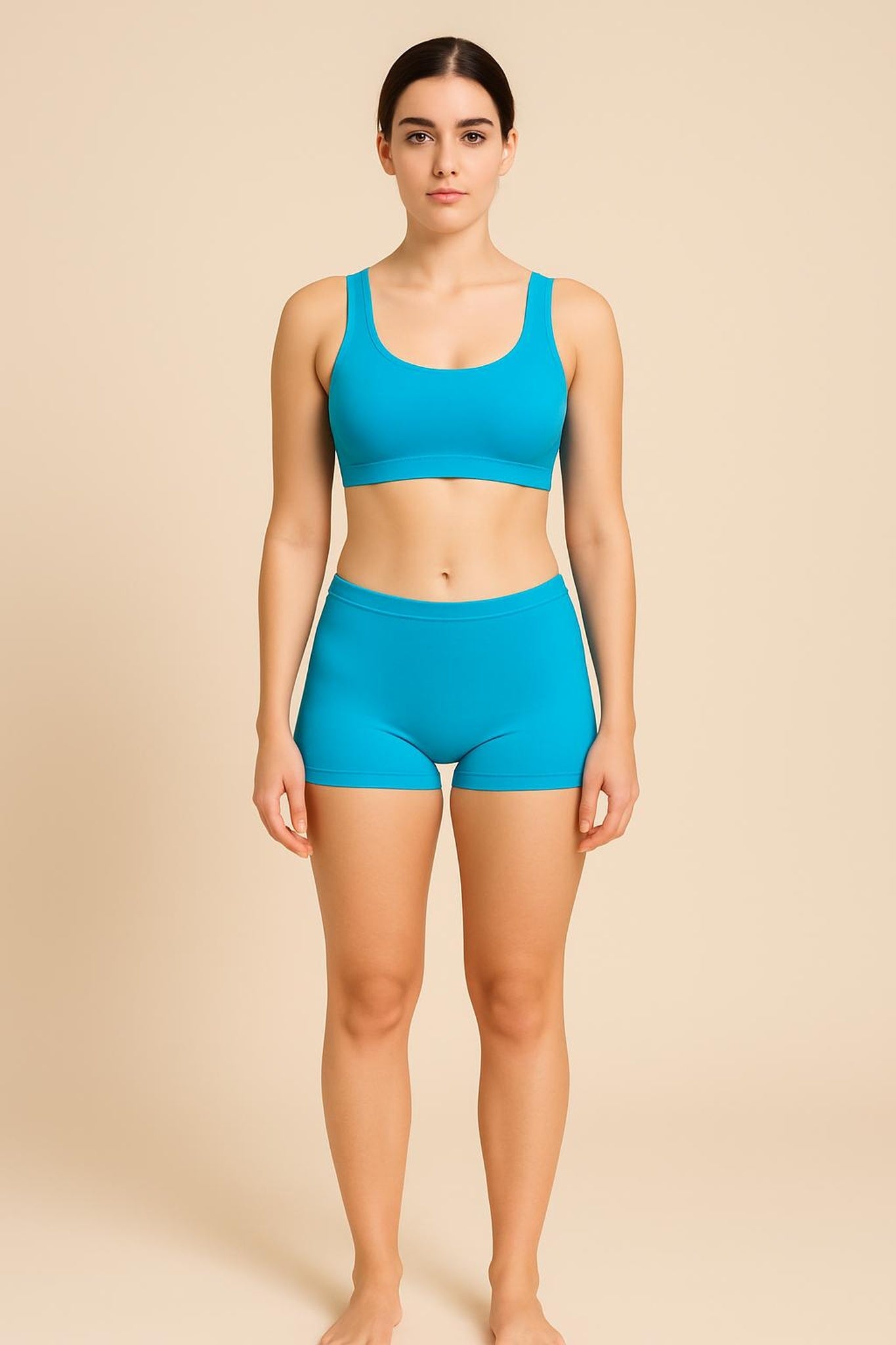 Women Solid Boyshorts Mid-Rise Stretch Fit