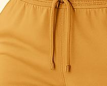 Men Camel/Tan Cotton Terry Knit Shorts with Drawcord & Pockets