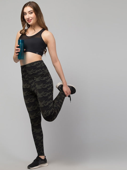 Women Pack Of 2 Printed Ankle Length Dry Fit Gym Tights