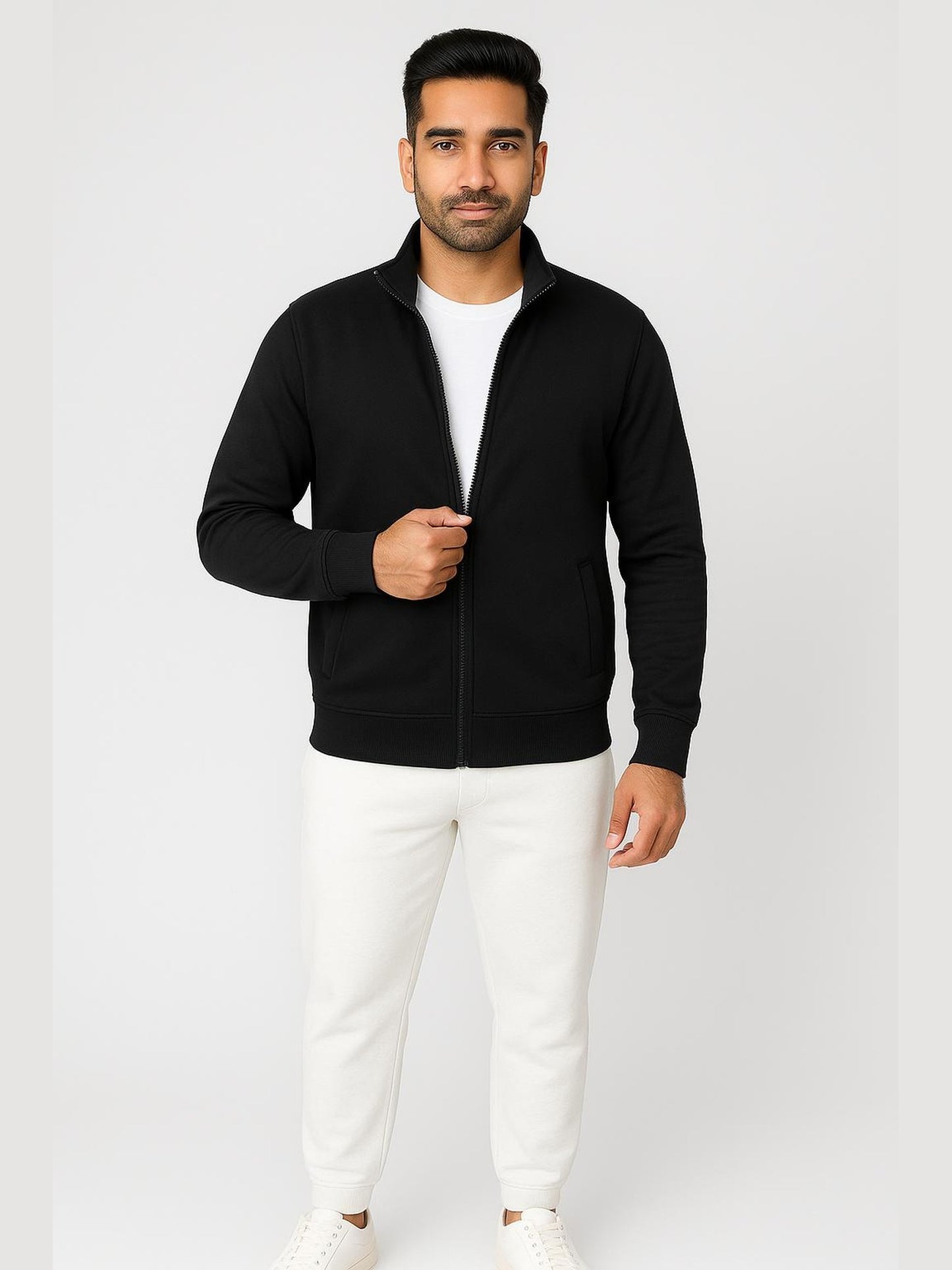 Men’s Track Jacket – NS Lycra (Nylon-Spandex) | 3 Pockets (2 Outside + 1 Inside