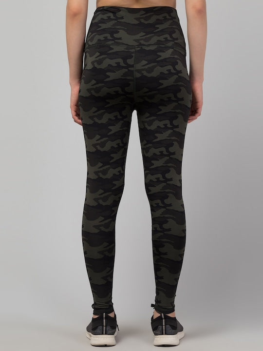 Women Pack Of 2 Printed Ankle Length Dry Fit Gym Tights