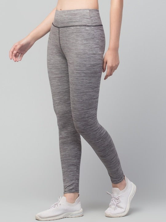 Women Solid Dri-Fit High waist Running Tights