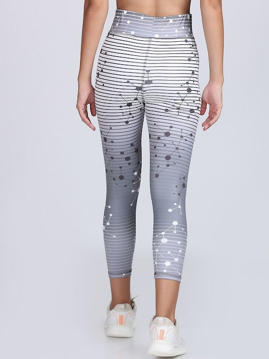 Women Dry Fit Printed High Waist Yoga Tights