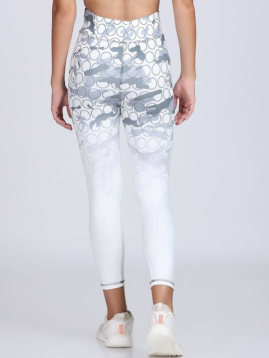 Women Printed High Waist DRI-FIT Ankle Length Tights