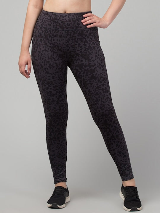 Women Printed Slim-Fit Ankle-Length Dry Fit Yoga Tights