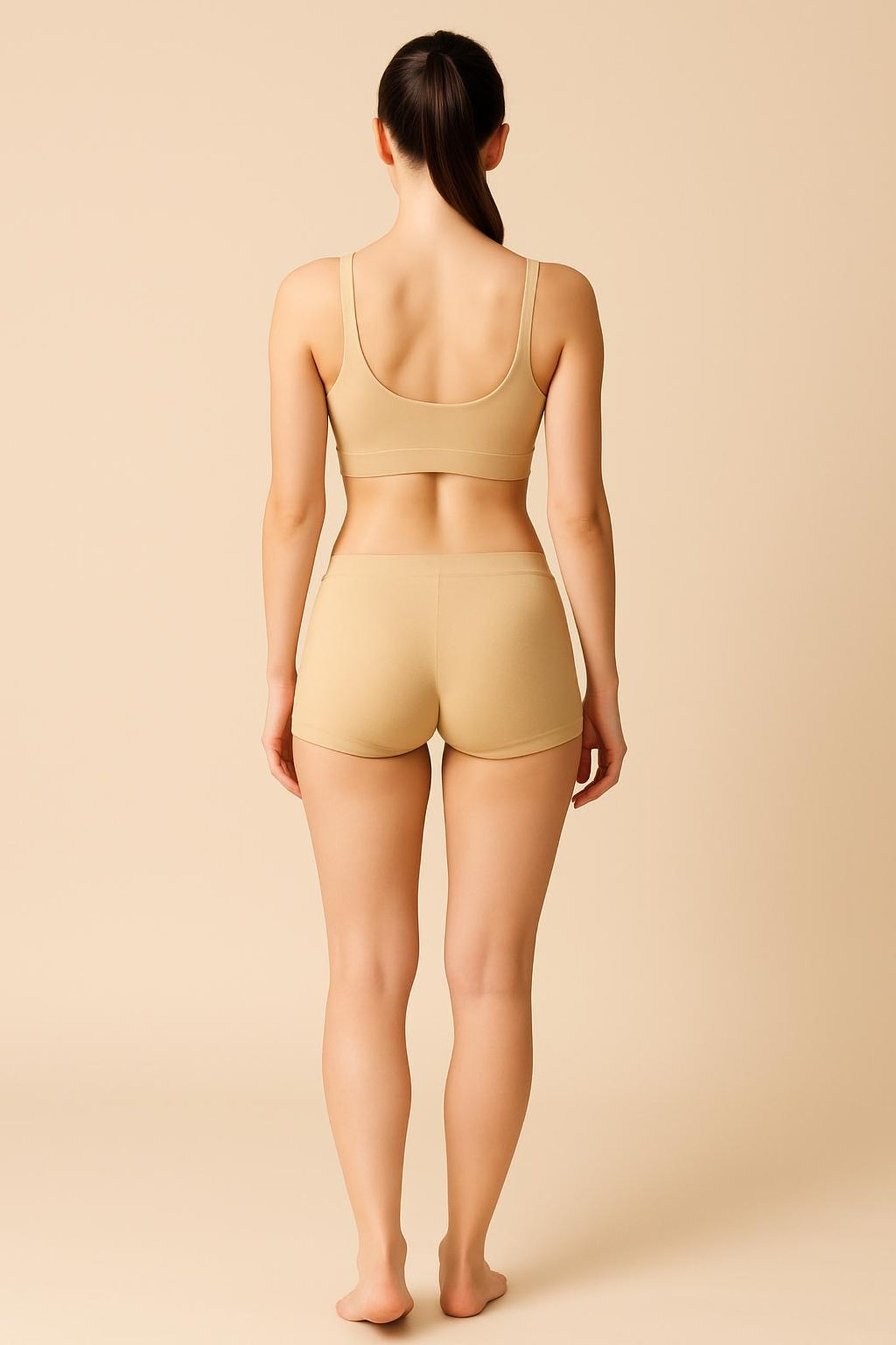 Women Solid Boyshorts Mid-Rise Stretch Fit