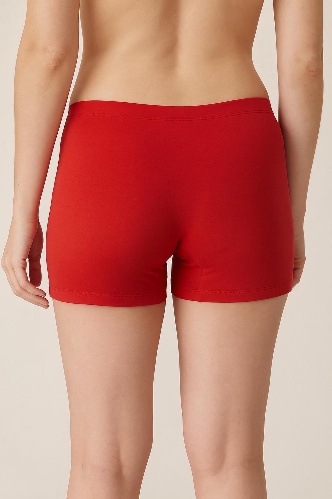 Women Solid Boyshorts Mid-Rise Stretch Fit