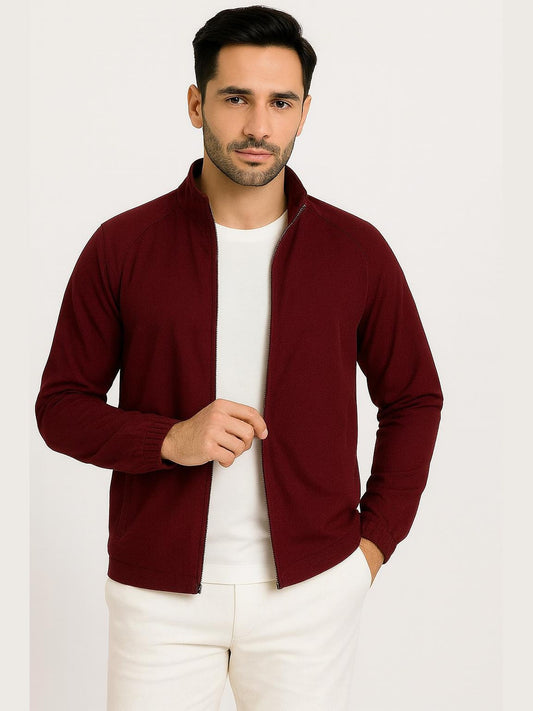 Men’s Track Jacket – NS Lycra (Nylon-Spandex) | 3 Pockets (2 Outside + 1 Inside
