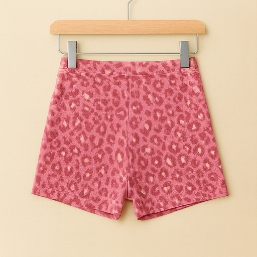 Girls’ Quick-Dry Nylon Brief – Leopard, 4-Way Stretch