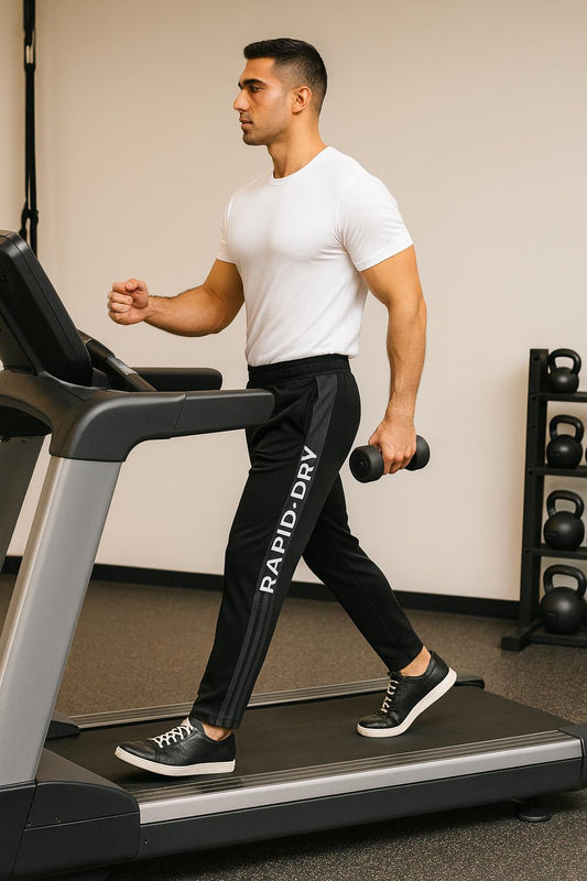 Men’s Rapid-Dry NS Terry Track Pants with 2 Zipper Pockets