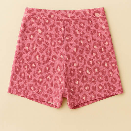 Girls’ Quick-Dry Nylon Brief – Leopard, 4-Way Stretch