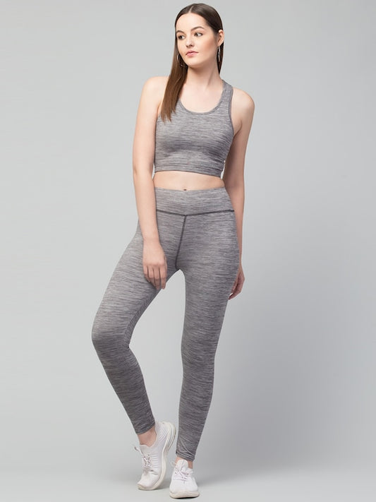 Women Solid Dri-Fit High waist Running Tights