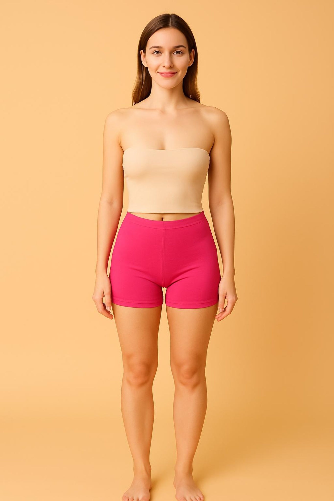 Women Solid Boyshorts Mid-Rise Stretch Fit