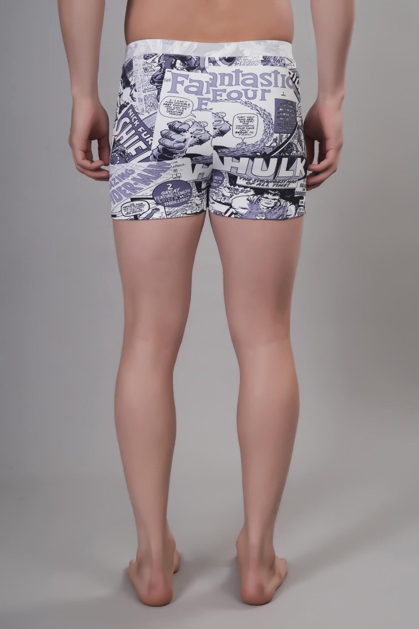 Men Printed Swim Shorts Mid-Rise Quick Dry