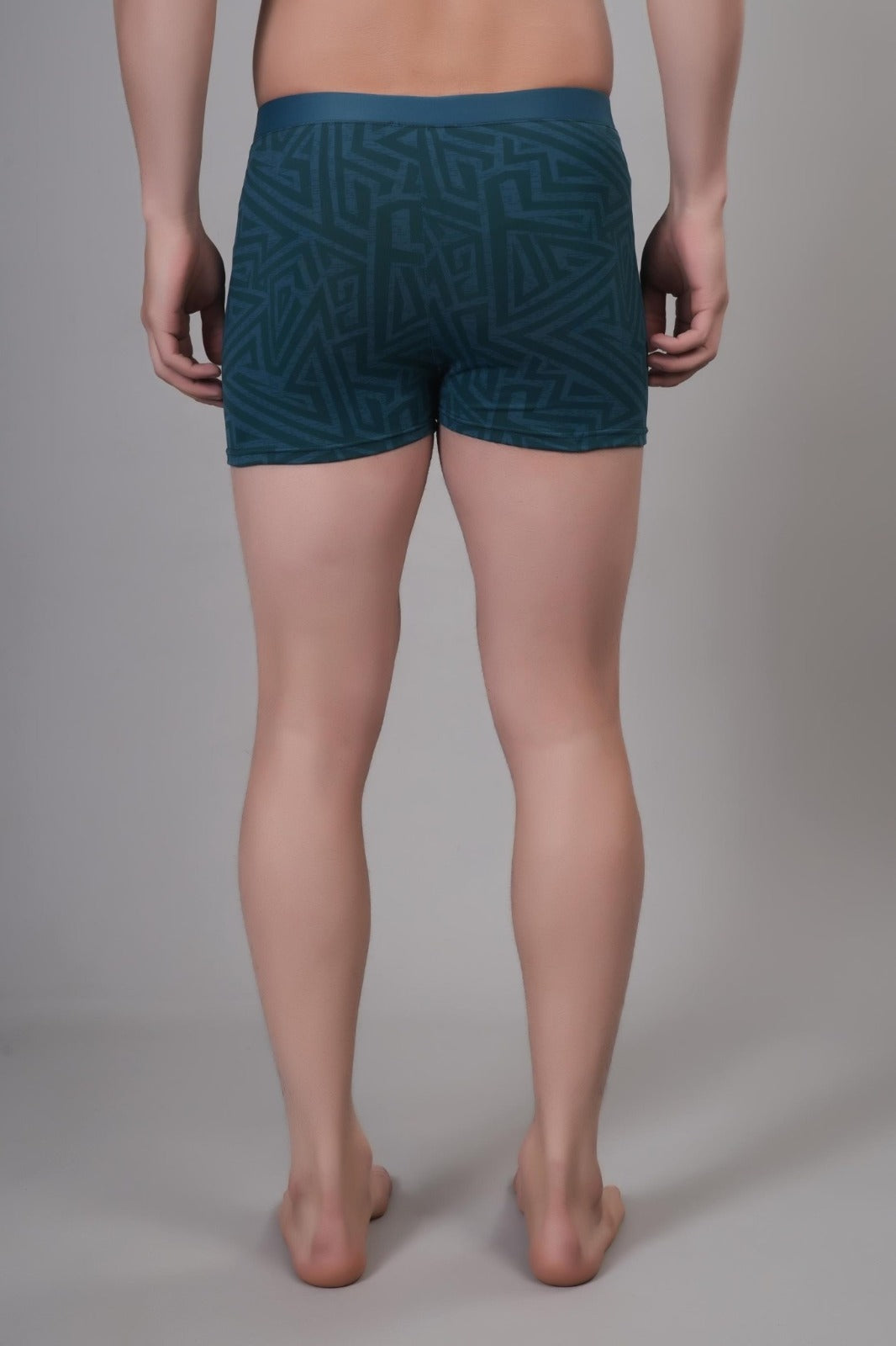 Men Printed Swim Shorts Mid-Rise Quick Dry
