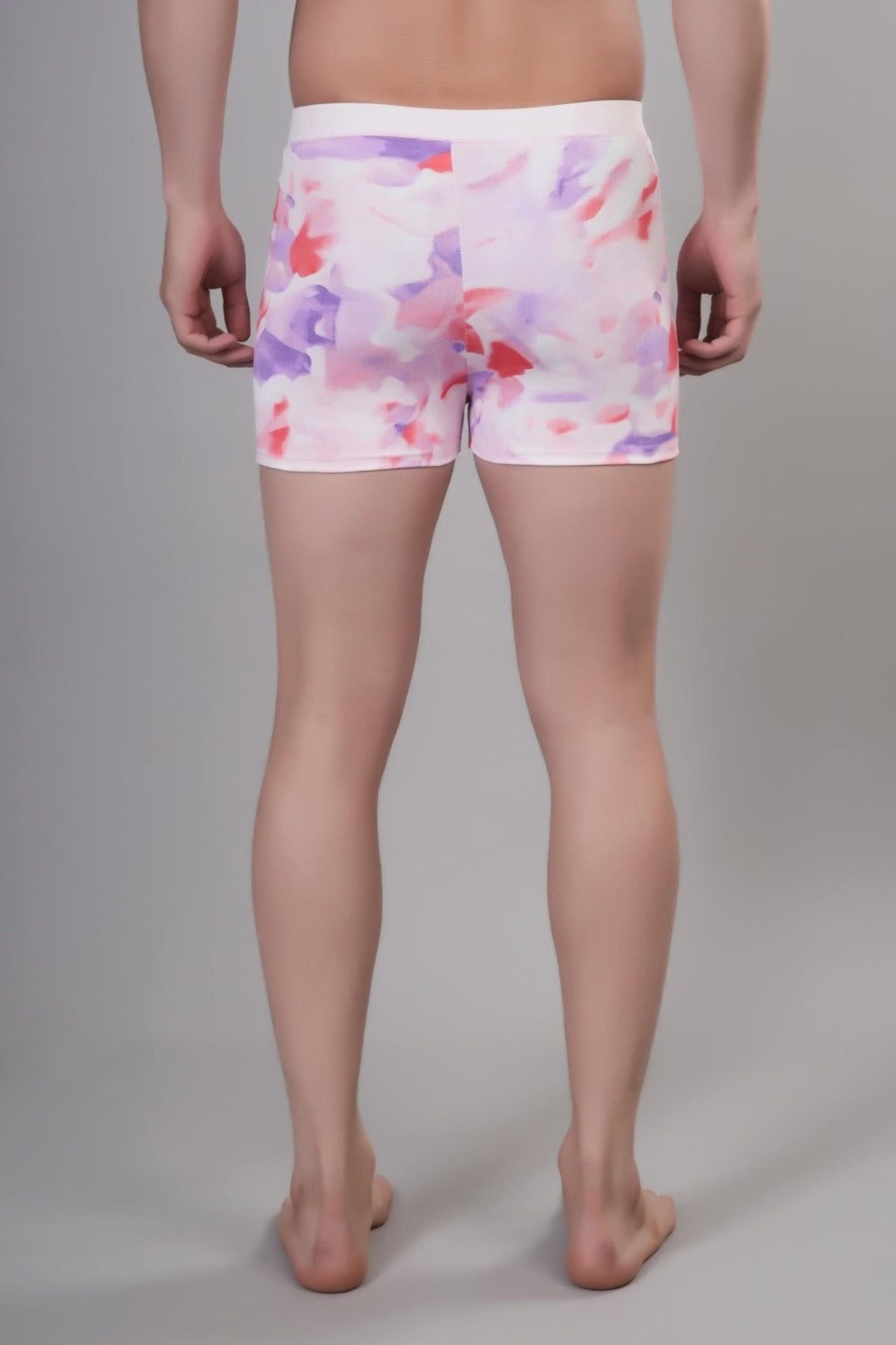 Men Printed Swim Shorts Mid-Rise Quick Dry