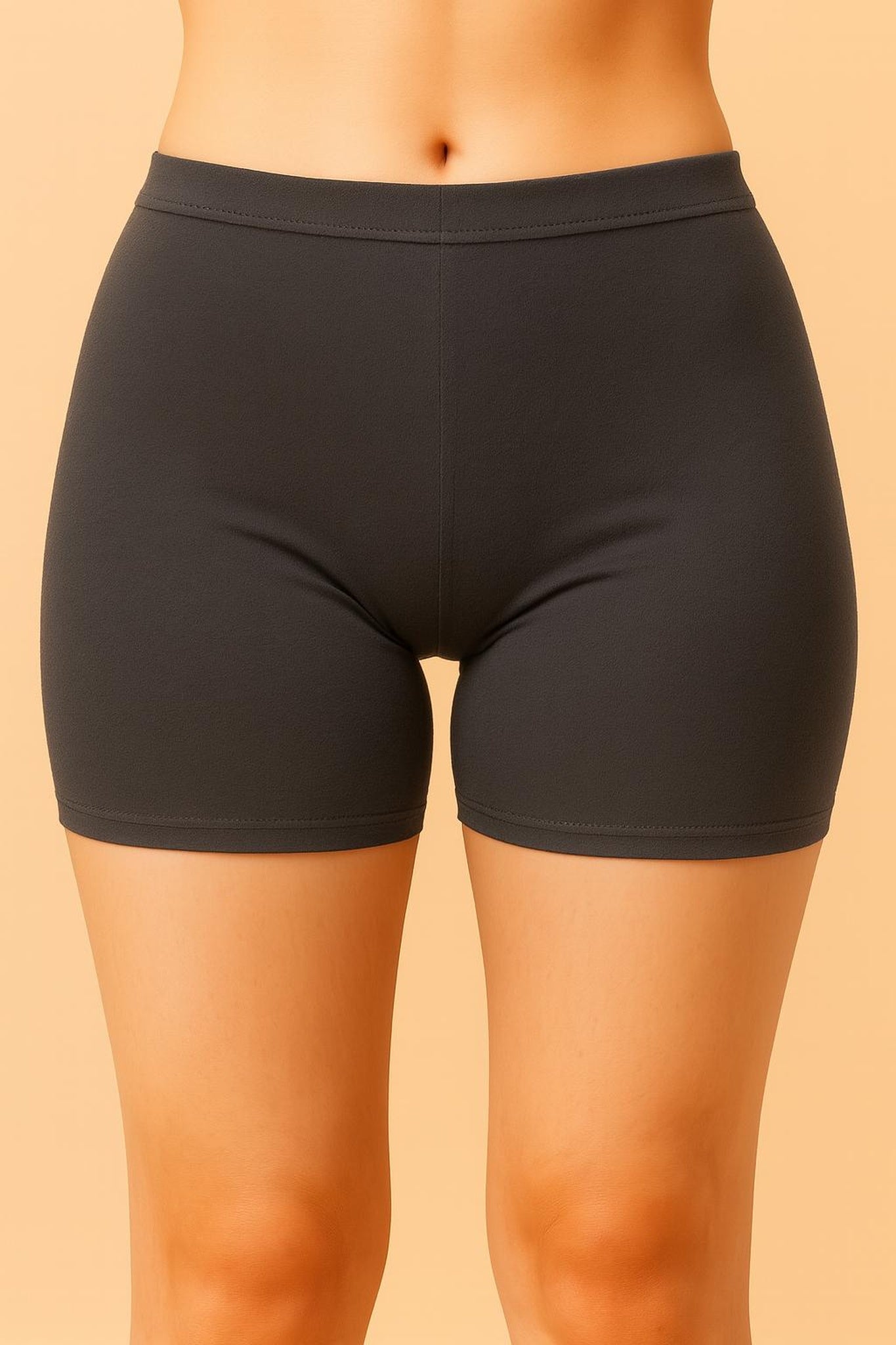 Women Solid Boyshorts Mid-Rise Stretch Fit