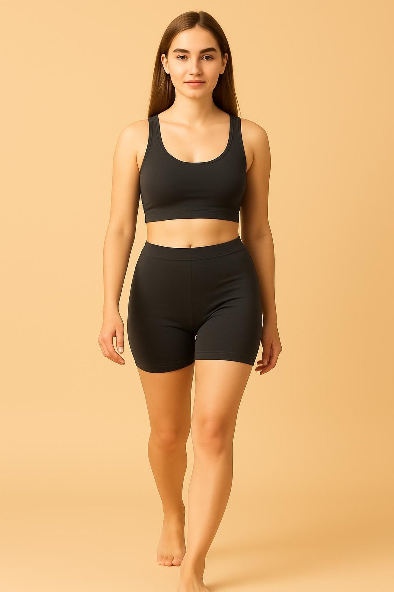 Women Solid Boyshorts Mid-Rise Stretch Fit