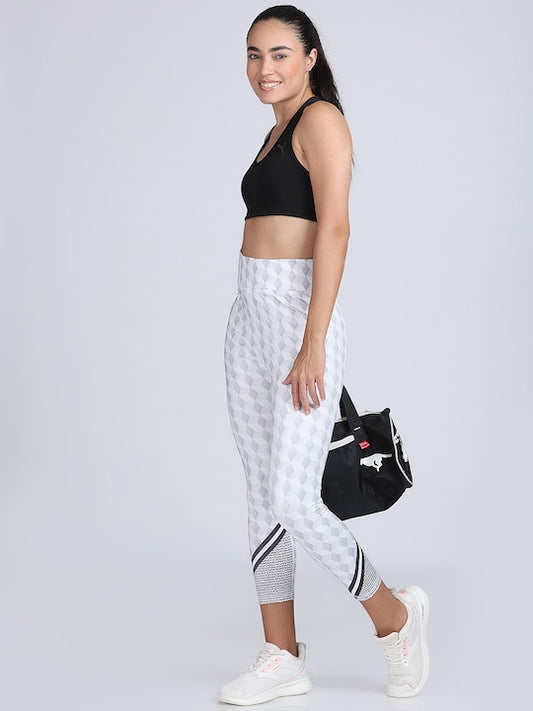 Women Dry Fit Printed High Waist Yoga Tights