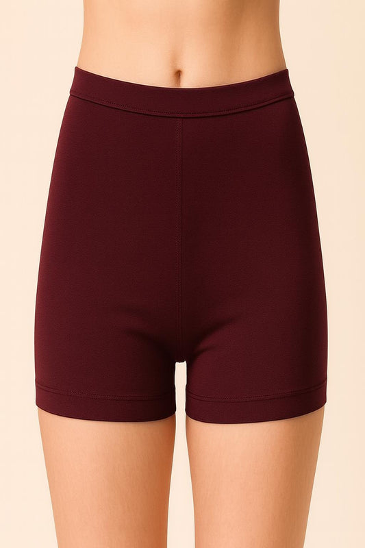 Women Solid Boyshorts Mid-Rise Stretch Fit