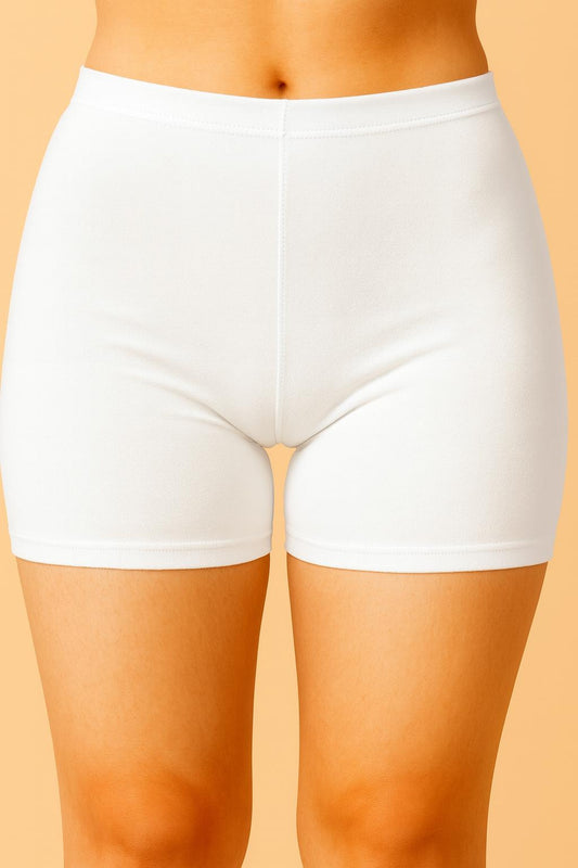 Women Solid Boyshorts Mid-Rise Stretch Fit