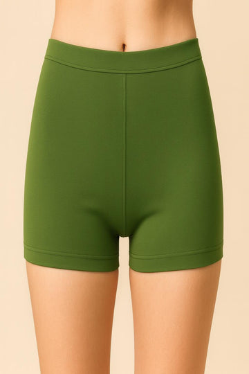 Women Solid Boyshorts Mid-Rise Stretch Fit