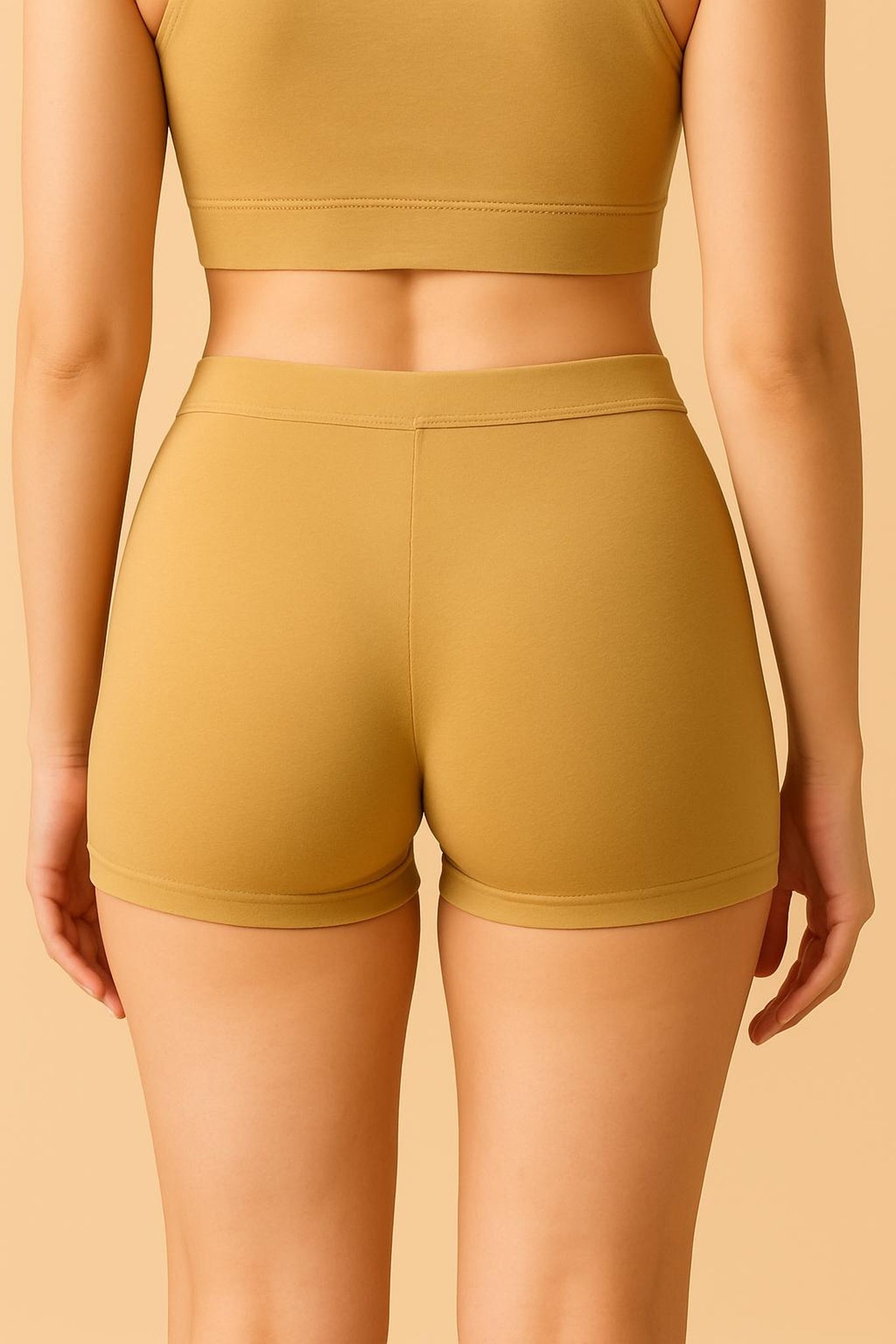 Women Solid Boyshorts Mid-Rise Stretch Fit