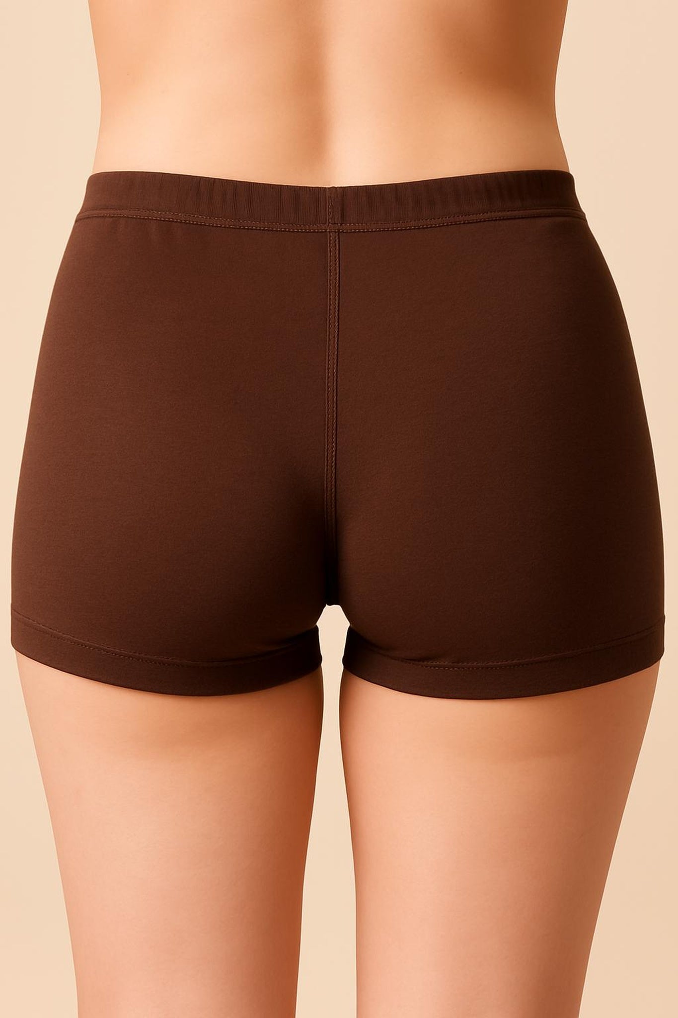 Women Solid Boyshorts Mid-Rise Stretch Fit