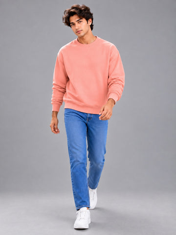 Apraa & Parma Men Solid Fleece Sweatshirt | Full Sleeve Round Neck Warm Casual Wear