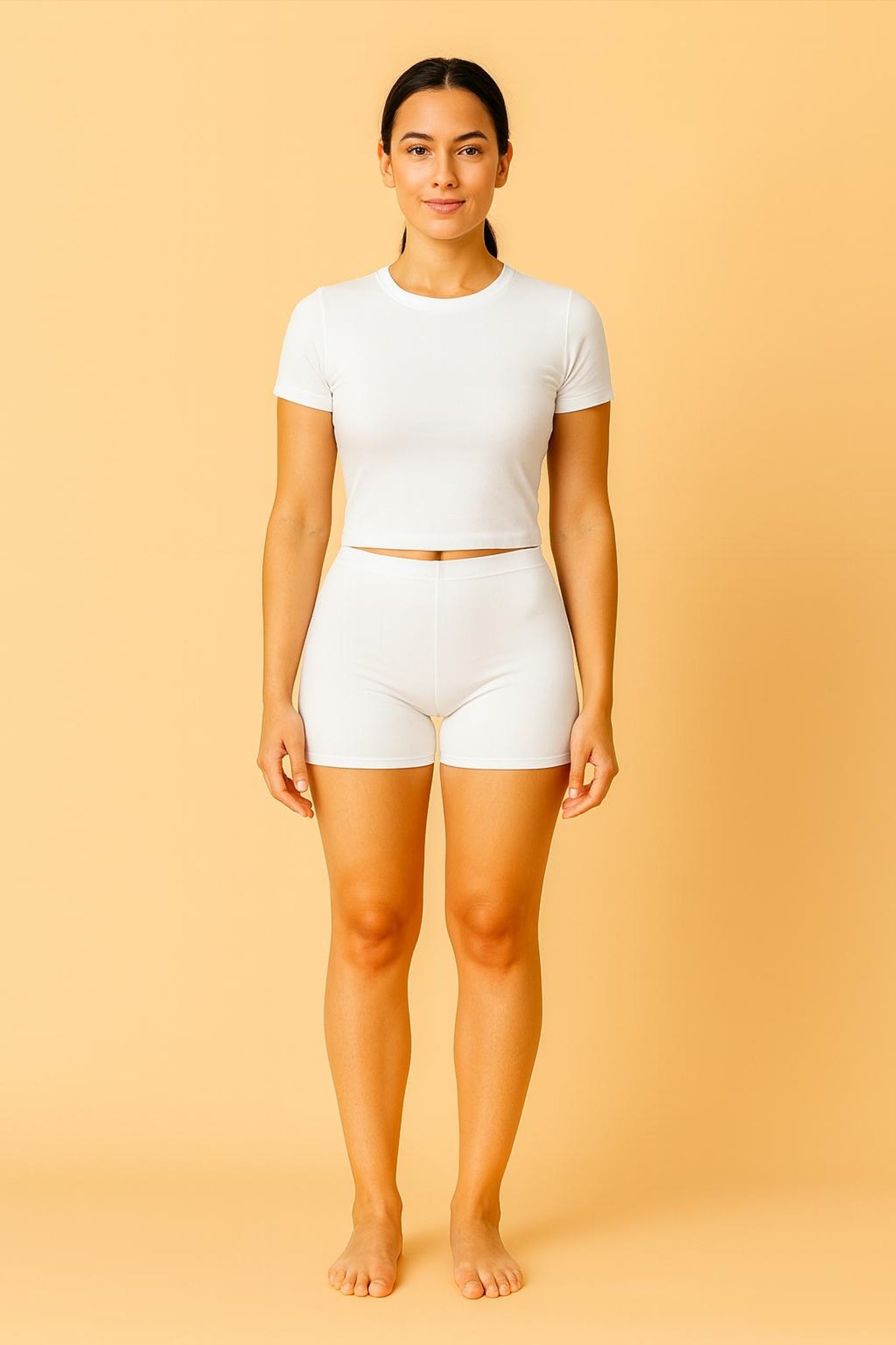 Women Solid Boyshorts Mid-Rise Stretch Fit