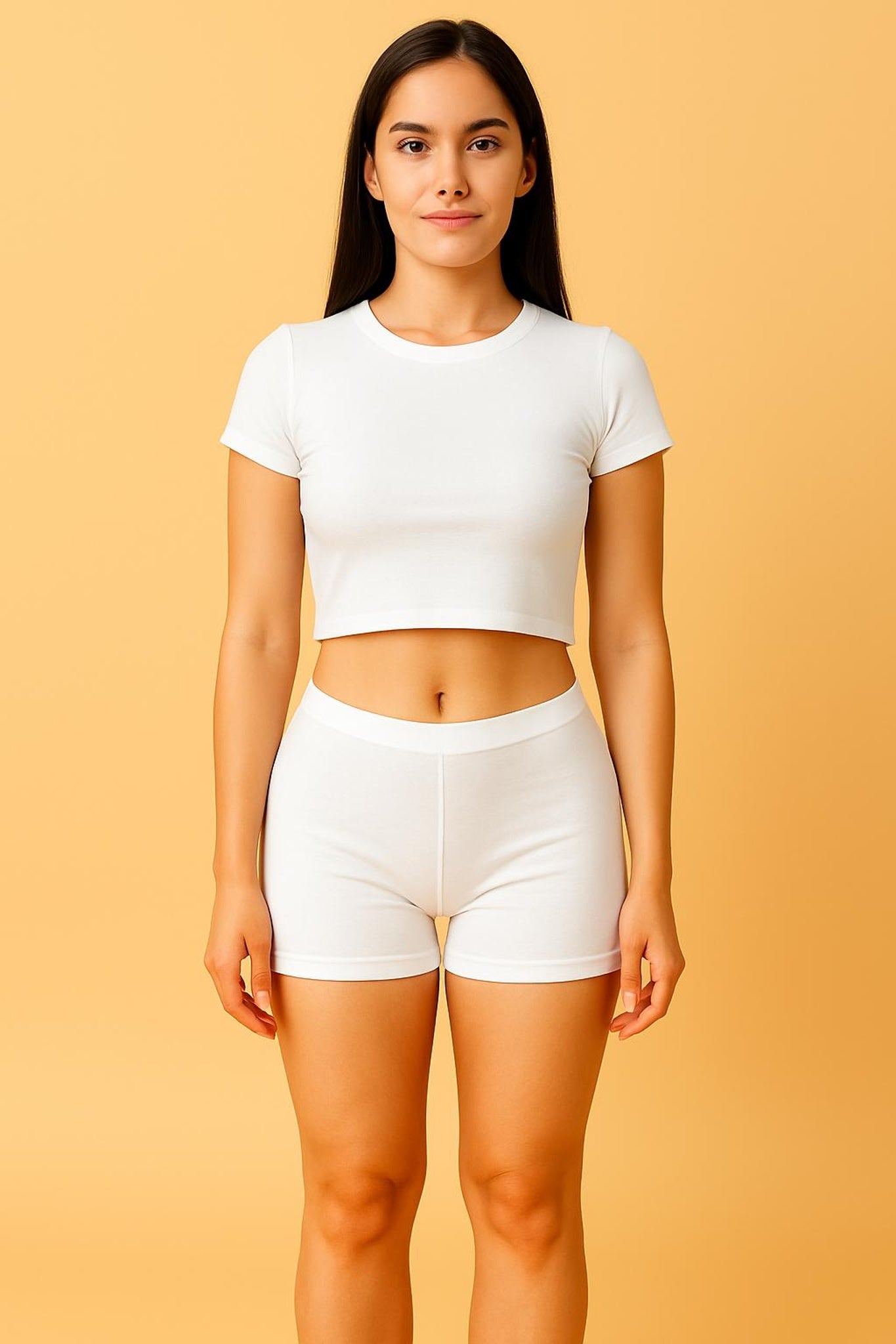 Women Solid Boyshorts Mid-Rise Stretch Fit