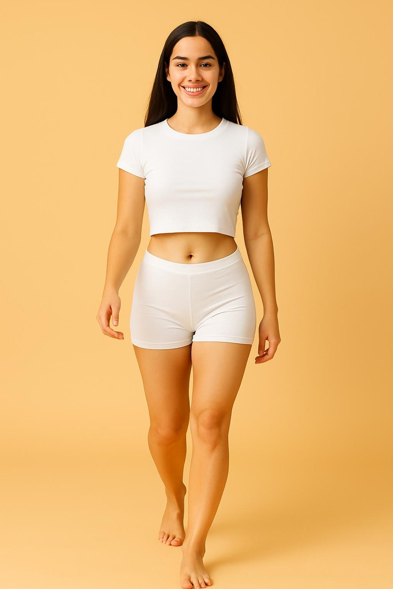 Women Solid Boyshorts Mid-Rise Stretch Fit
