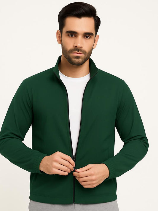 Men’s Track Jacket – NS Lycra (Nylon-Spandex) | 3 Pockets (2 Outside + 1 Inside
