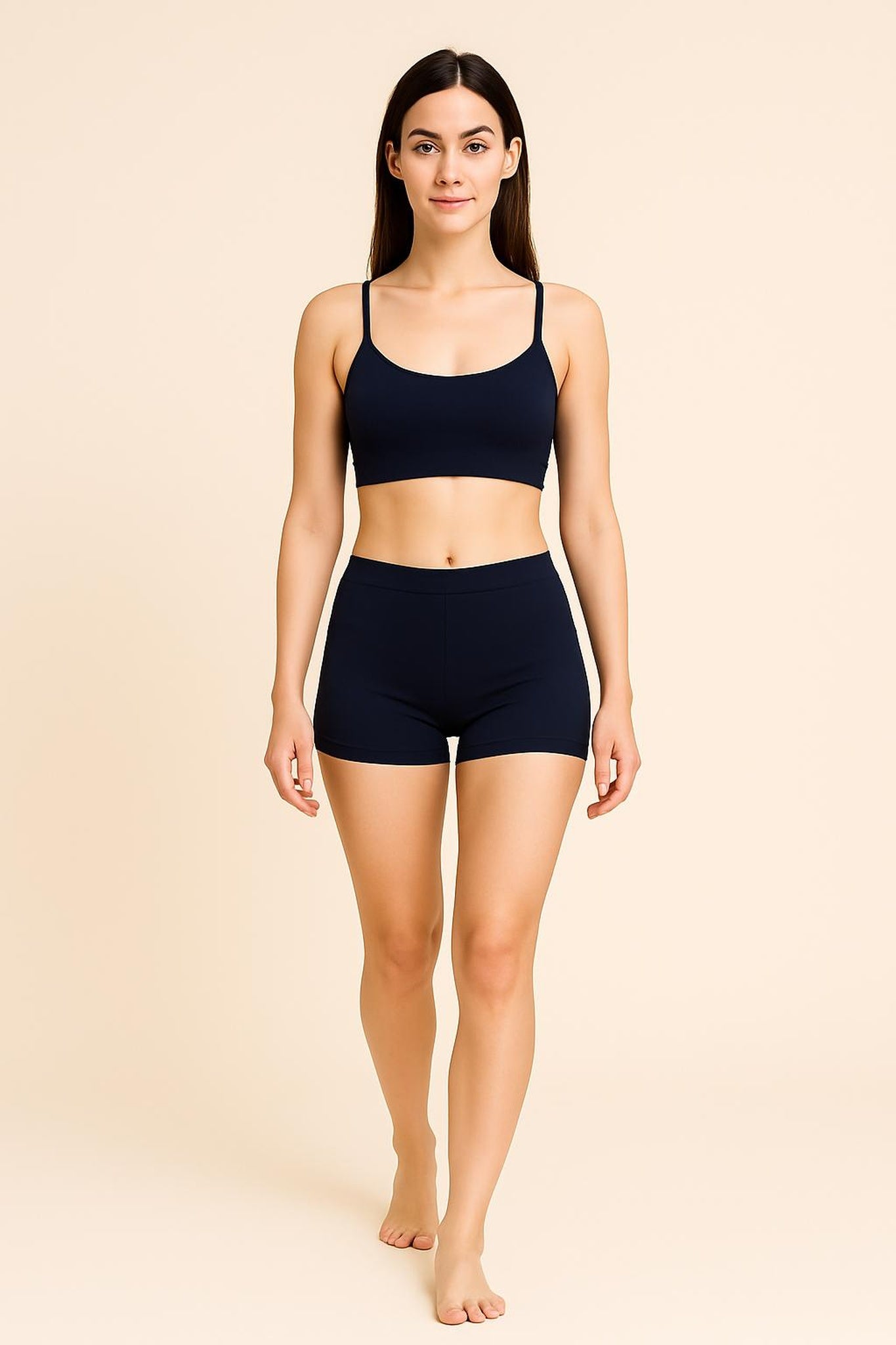Women Solid Boyshorts Mid-Rise Stretch Fit