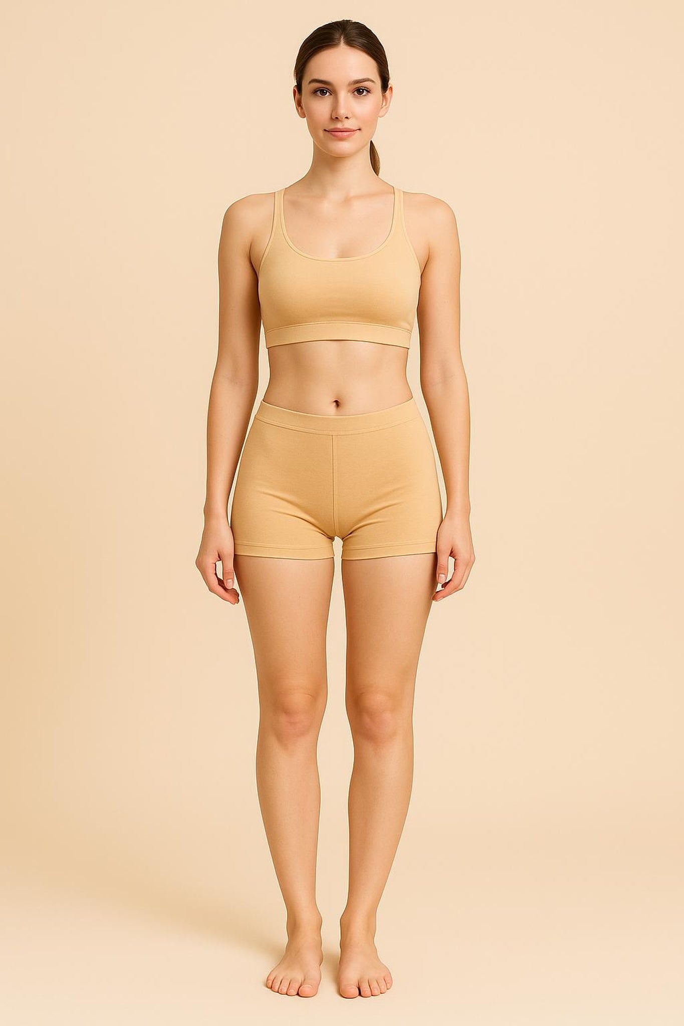Women Solid Boyshorts Mid-Rise Stretch Fit
