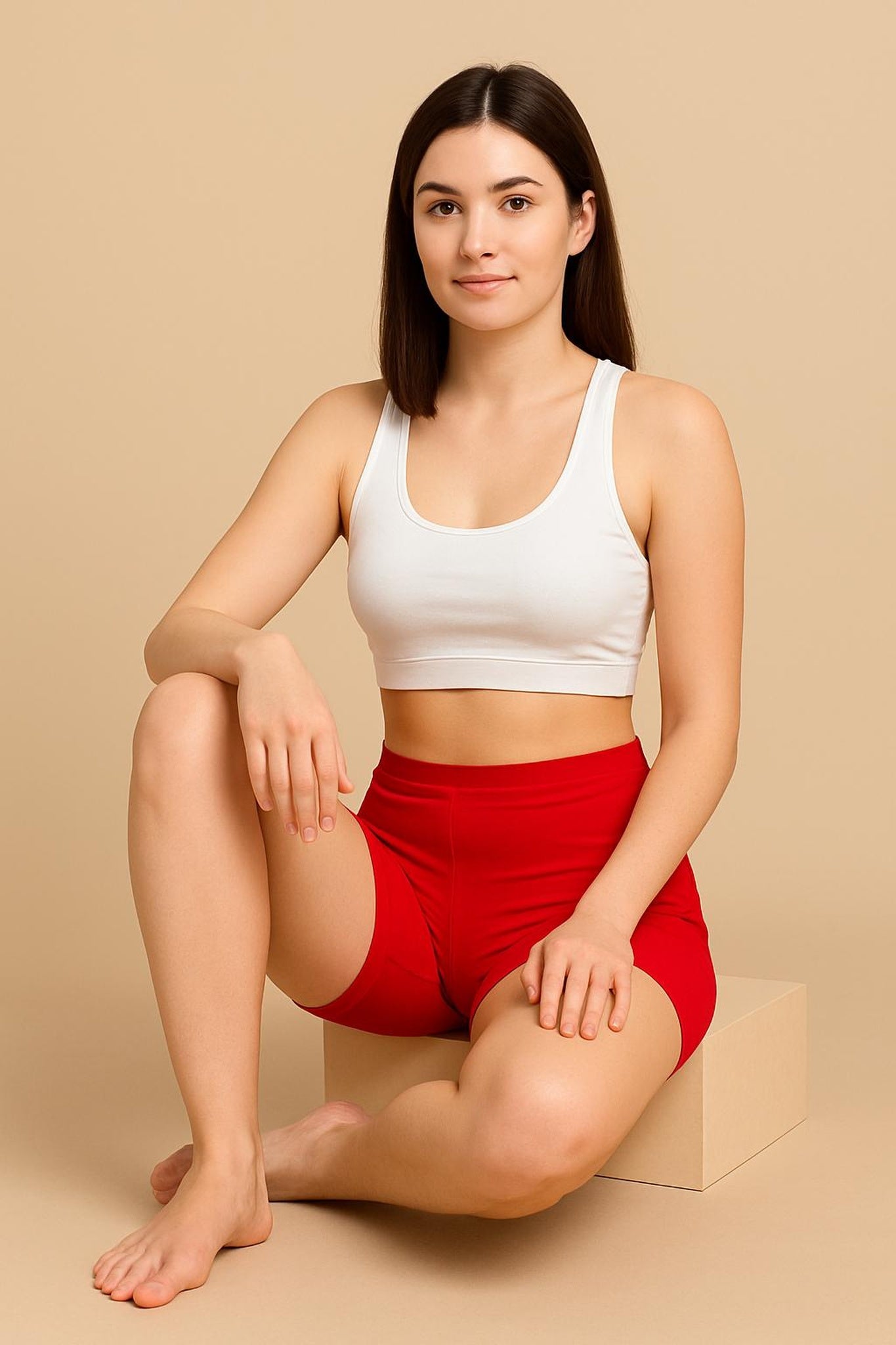 Women Solid Boyshorts Mid-Rise Stretch Fit