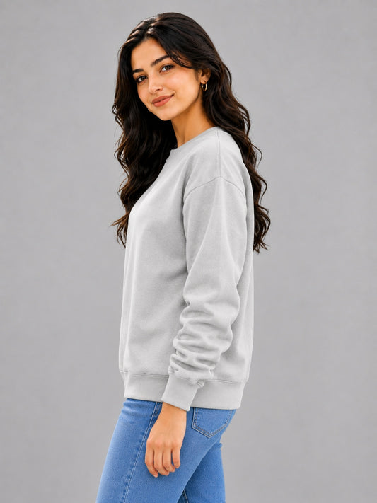 Womens-grey-oversized-crew-neck-sweatshirt